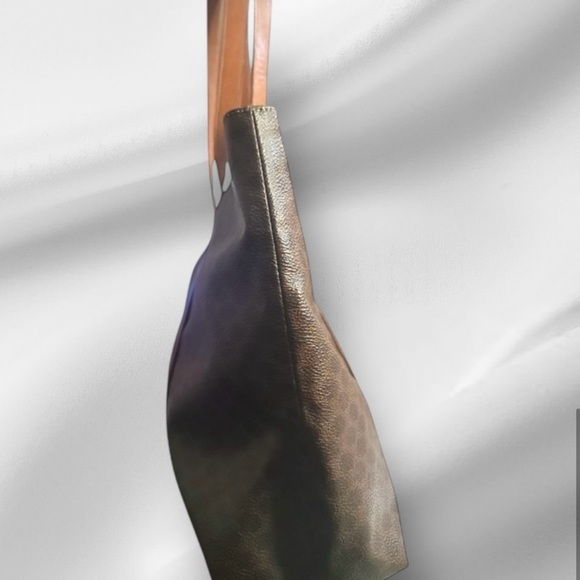 Céline Vintage Brown Leather Macadam Large Tote - Picture 7 of 12